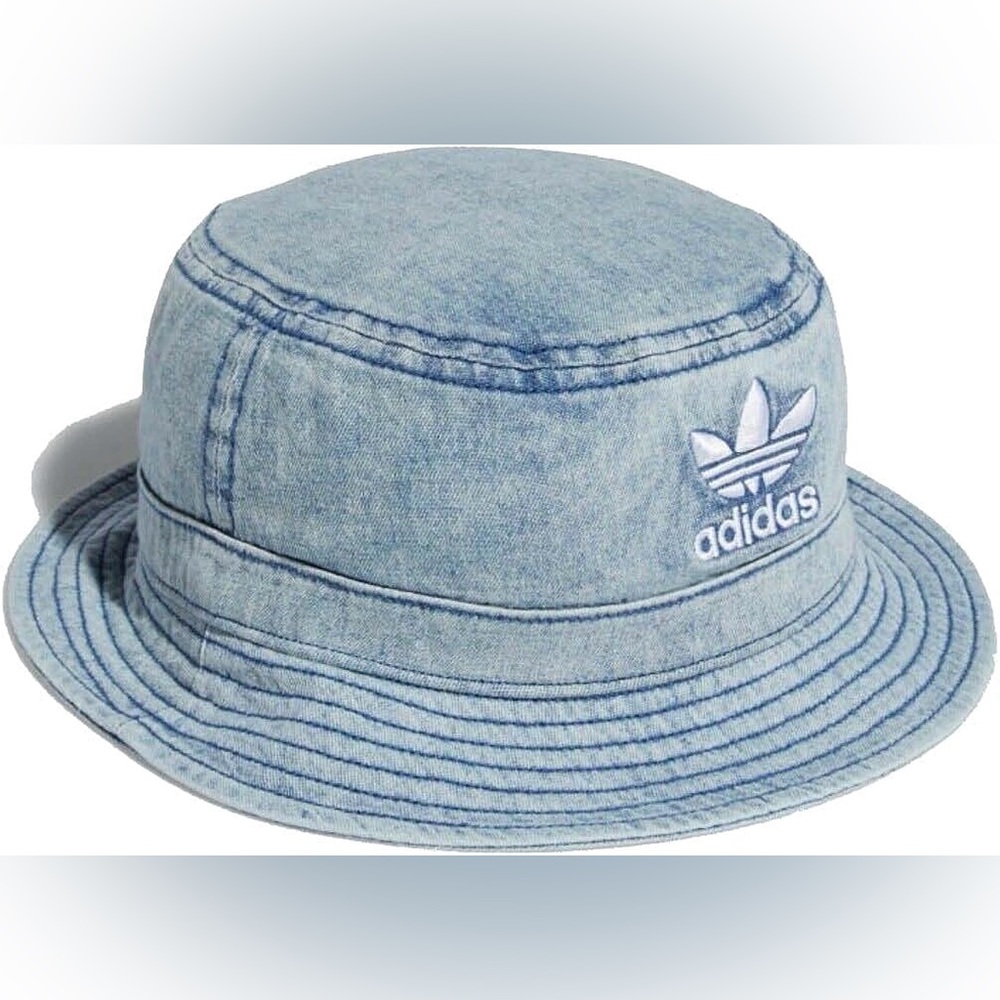 Adidas Originals Unisex Bucket Hat Light Wash Denim